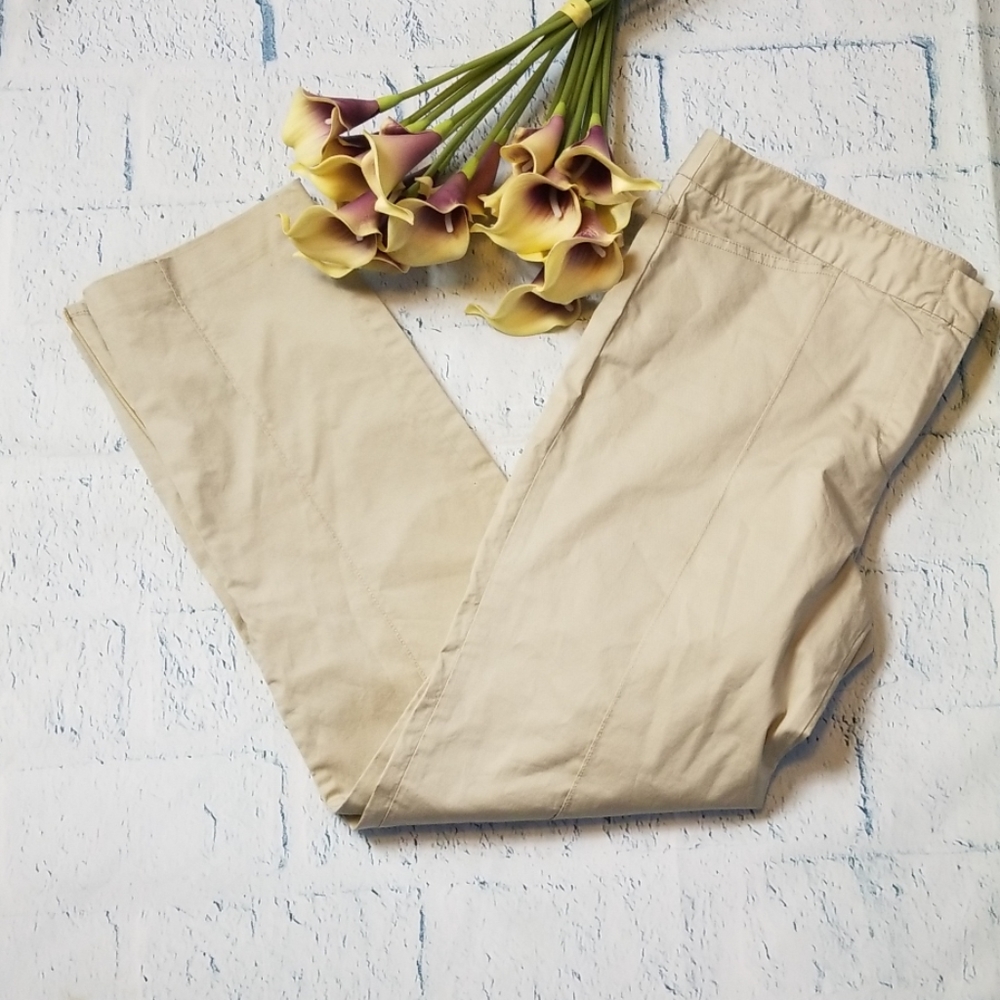 BCBGMaxazria Zipper Hem Khakis